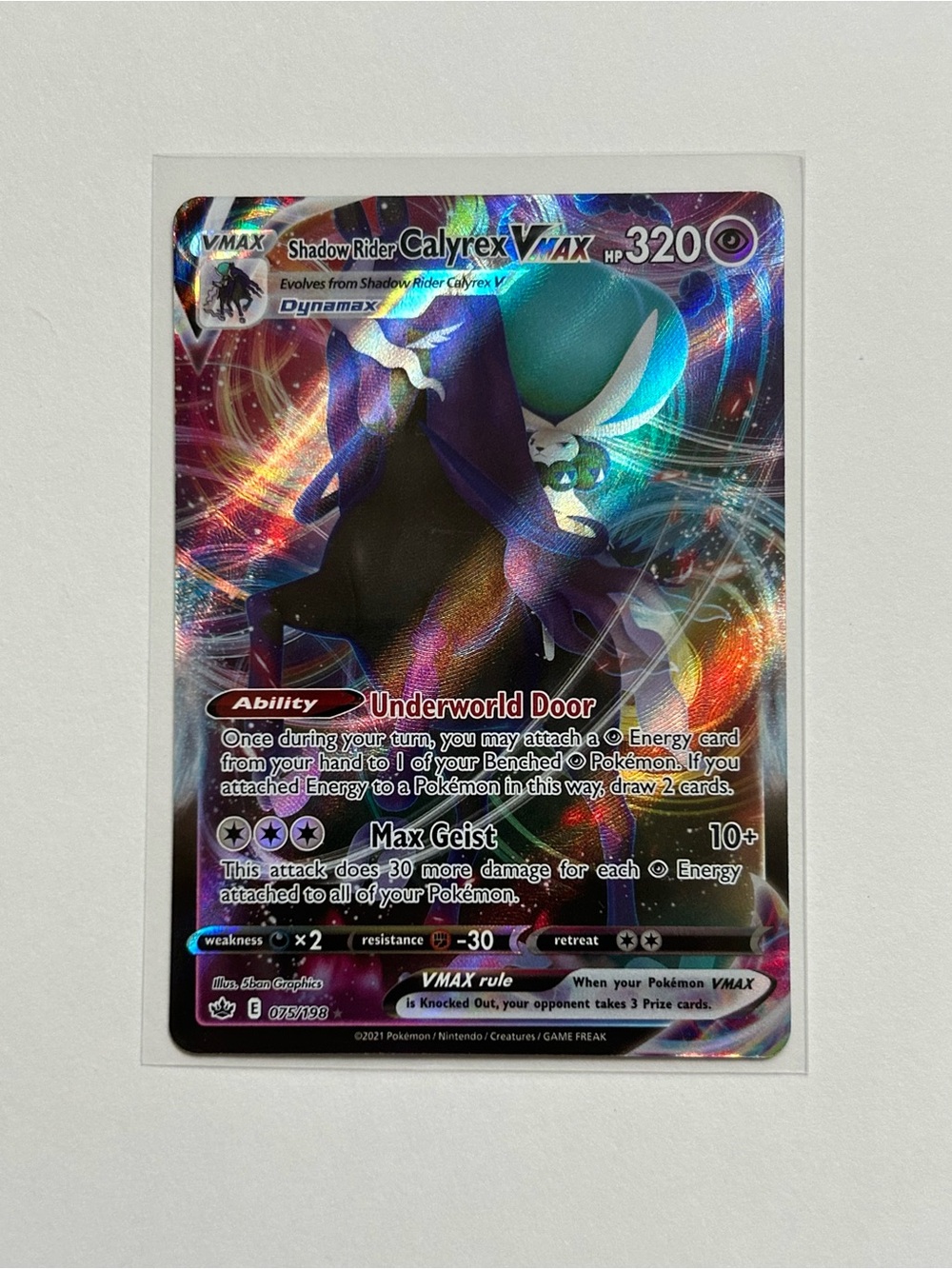 Shadow Rider Calyrex VMax Card